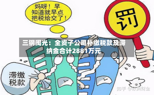 三钢闽光：全资子公司补缴税款及滞纳金合计2881万元