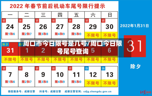 周口市今日限号是几号/周口今日限号尾号查询-第3张图片