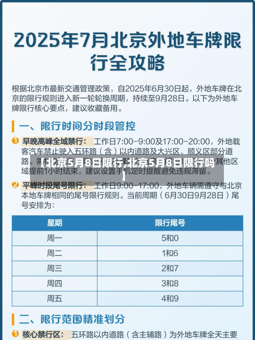 【北京5月8日限行,北京5月8日限行吗】-第2张图片