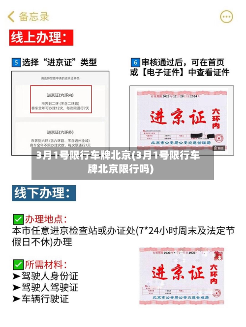 3月1号限行车牌北京(3月1号限行车牌北京限行吗)