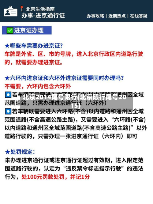 北京2014尾号限行(北京限行尾号2015)-第2张图片