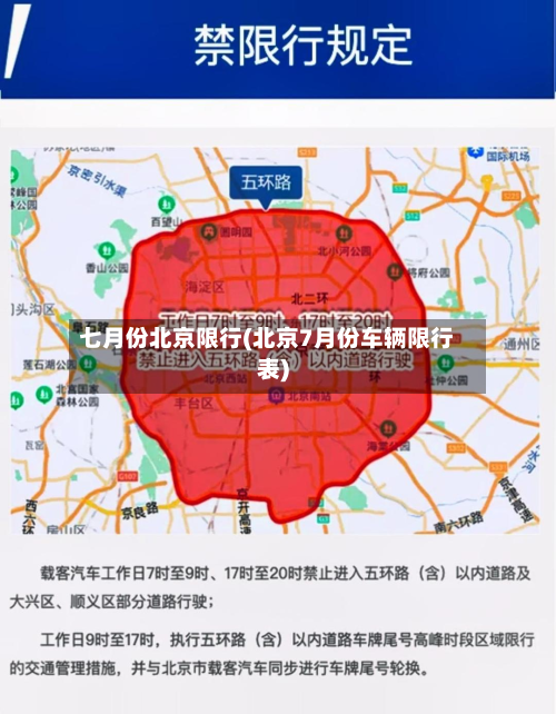七月份北京限行(北京7月份车辆限行表)-第2张图片