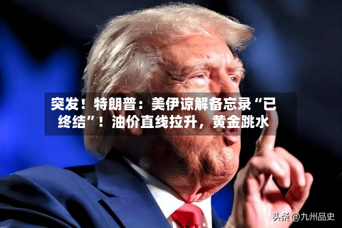 突发！特朗普：美伊谅解备忘录“已终结”！油价直线拉升，黄金跳水-第2张图片
