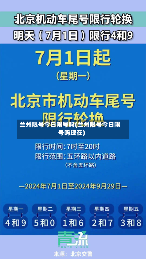 兰州限号今日限号吗(兰州限号今日限号吗现在)-第2张图片