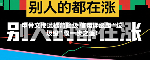 甲骨文惨遭标普降级 信用评级距“垃圾级”仅一步之遥！-第2张图片