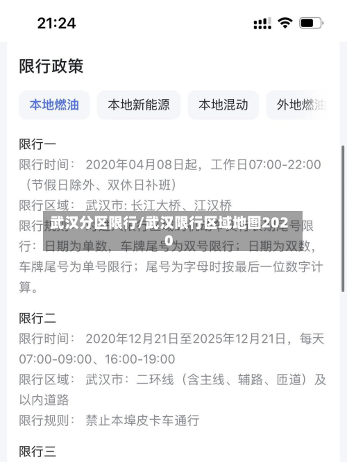 武汉分区限行/武汉限行区域地图2020