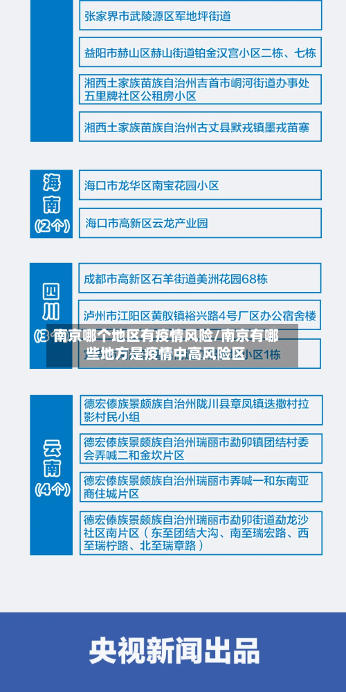 南京哪个地区有疫情风险/南京有哪些地方是疫情中高风险区-第2张图片