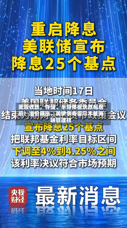 美股收跌，存储	、半导体板块跌幅居前！油价飙涨，美伊争夺霍尔木兹海峡管理权-第2张图片