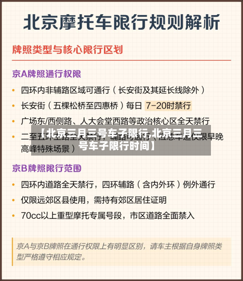 【北京三月三号车子限行,北京三月三号车子限行时间】