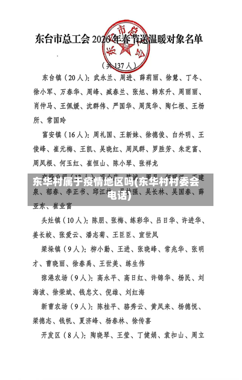 东华村属于疫情地区吗(东华村村委会 *** )