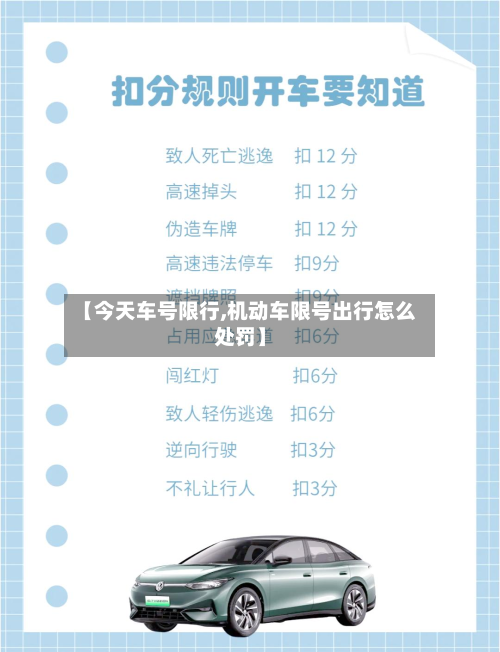 【今天车号限行,机动车限号出行怎么处罚】