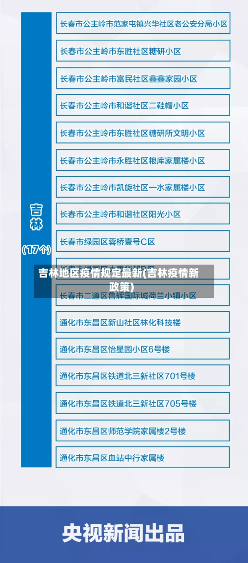 吉林地区疫情规定最新(吉林疫情新政策)-第2张图片