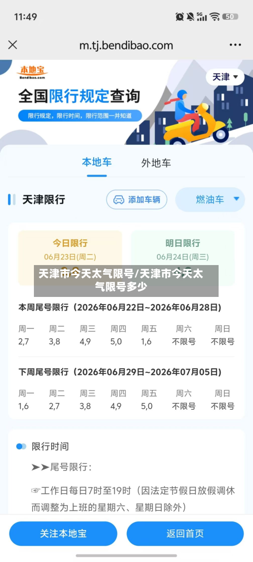 天津市今天太气限号/天津市今天太气限号多少-第2张图片
