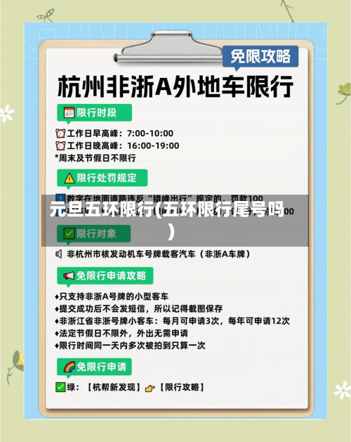 元旦五环限行(五环限行尾号吗)