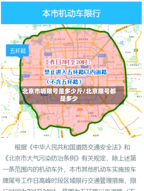 北京市呃限号是多少斤/北京限号都是多少