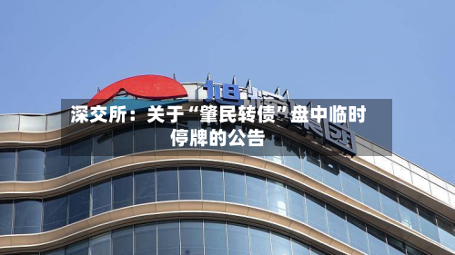 深交所：关于“肇民转债	”盘中临时停牌的公告-第3张图片