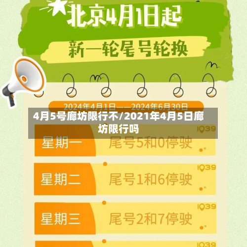 4月5号廊坊限行不/2021年4月5日廊坊限行吗