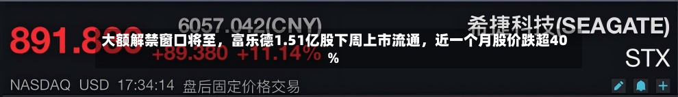 大额解禁窗口将至，富乐德1.51亿股下周上市流通	，近一个月股价跌超40%-第2张图片