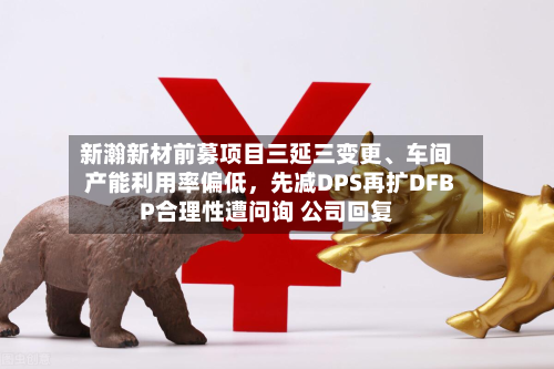 新瀚新材前募项目三延三变更、车间产能利用率偏低，先减DPS再扩DFBP合理性遭问询 公司回复-第3张图片