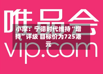 小摩：宁德时代维持“增持	”评级 目标价为725港元-第3张图片