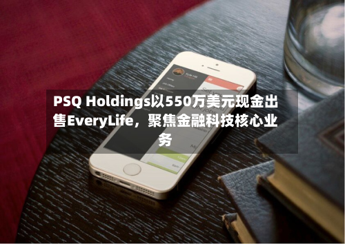 PSQ Holdings以550万美元现金出售EveryLife，聚焦金融科技核心业务-第2张图片