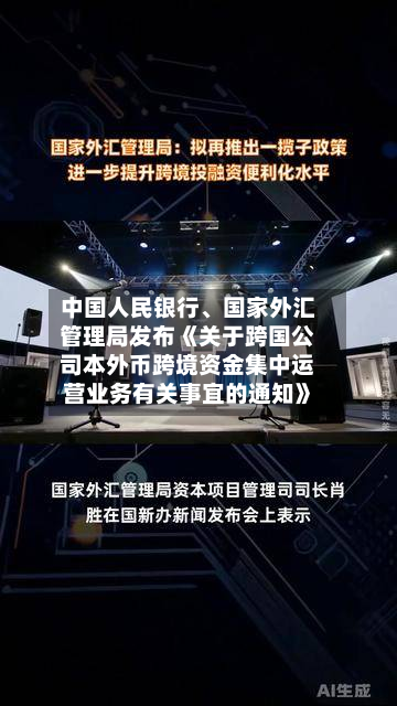 中国人民银行、国家外汇管理局发布《关于跨国公司本外币跨境资金集中运营业务有关事宜的通知》-第3张图片