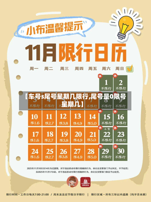 【车号s尾号星期几限行,尾号是0限号星期几】-第3张图片