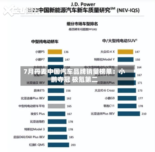 7月丹麦中国汽车品牌销量榜单：小鹏夺冠 极氪第二-第2张图片