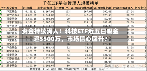 资金持续涌入！科技ETF近五日吸金超5500万，市场信心回升？-第2张图片