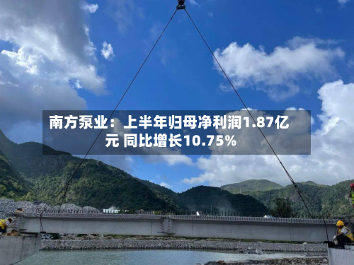 南方泵业：上半年归母净利润1.87亿元 同比增长10.75%-第2张图片