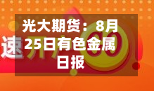 光大期货：8月25日有色金属日报-第2张图片