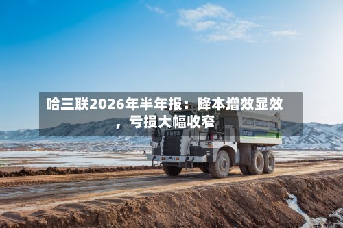 哈三联2026年半年报：降本增效显效	，亏损大幅收窄-第3张图片