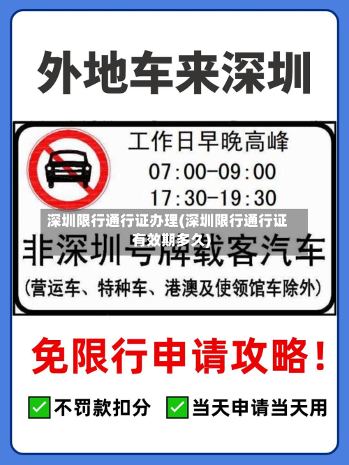 深圳限行通行证办理(深圳限行通行证有效期多久)-第2张图片