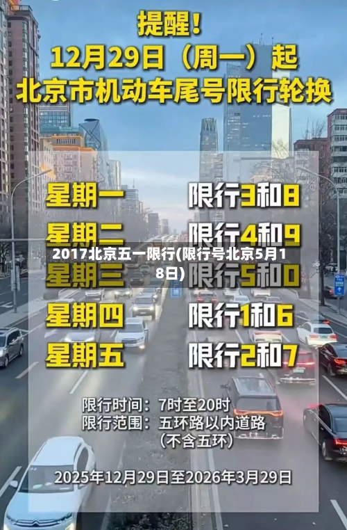 2017北京五一限行(限行号北京5月18日)