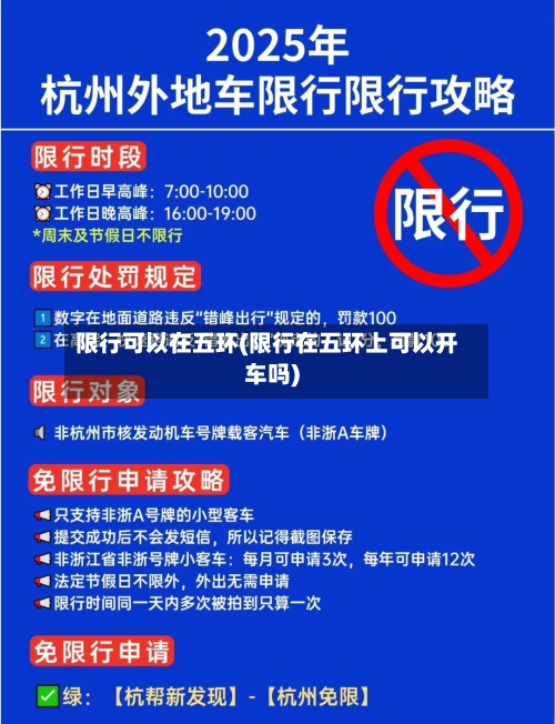 限行可以在五环(限行在五环上可以开车吗)
