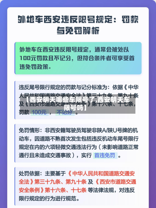 【西安明天哪些车限号了,西安明天车限号吗】