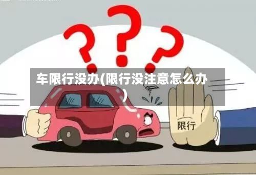 车限行没办(限行没注意怎么办)-第3张图片