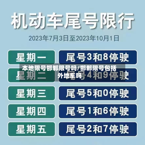本地限号邯郸限号吗/邯郸限号包括外地车吗