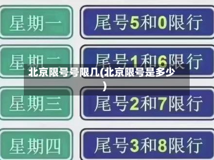 北京限号号限几(北京限号是多少)-第2张图片