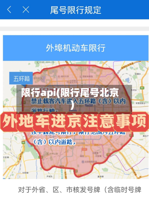 限行api(限行尾号北京)-第2张图片