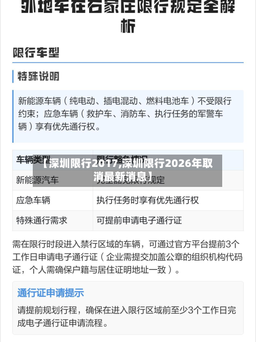 【深圳限行2017,深圳限行2026年取消最新消息】