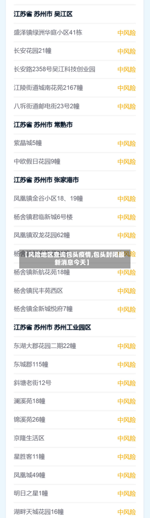 【风险地区查询包头疫情,包头封闭最新消息今天】