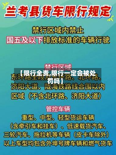 【限行全责,限行一定会被处罚吗】