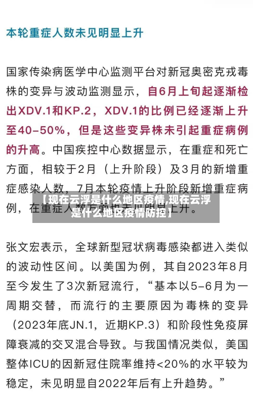 【现在云浮是什么地区疫情,现在云浮是什么地区疫情防控】