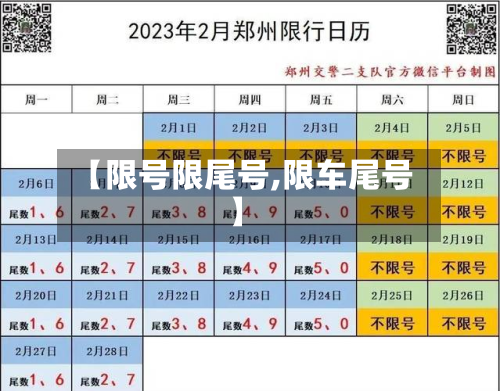 【限号限尾号,限车尾号】