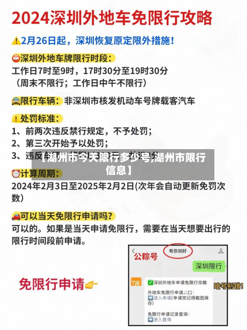 【湖州市今天限行多少号,湖州市限行信息】-第2张图片