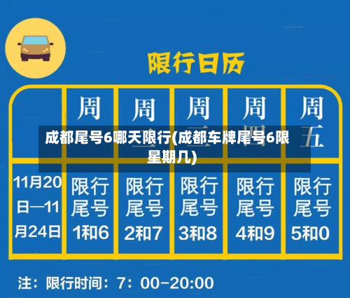 成都尾号6哪天限行(成都车牌尾号6限星期几)-第2张图片