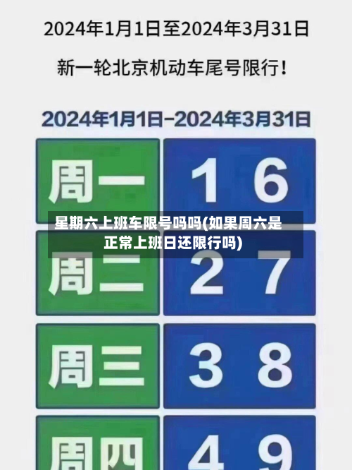 星期六上班车限号吗吗(如果周六是正常上班日还限行吗)-第3张图片