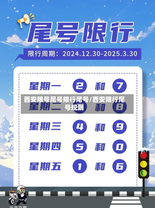 西安限号尾号限行尾号/西安限行尾号规则-第2张图片