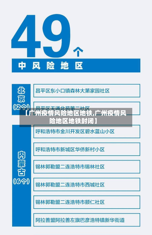 【广州疫情风险地区地铁,广州疫情风险地区地铁封闭】
